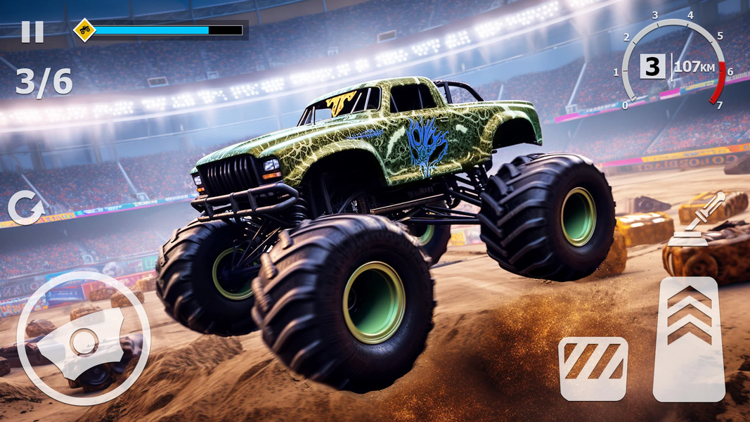 Monster Truck Car Simulator ۳D - عکس بازی موبایلی اندروید