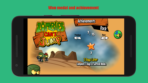 Zombie Can't Jump Free - Gameplay image of android game