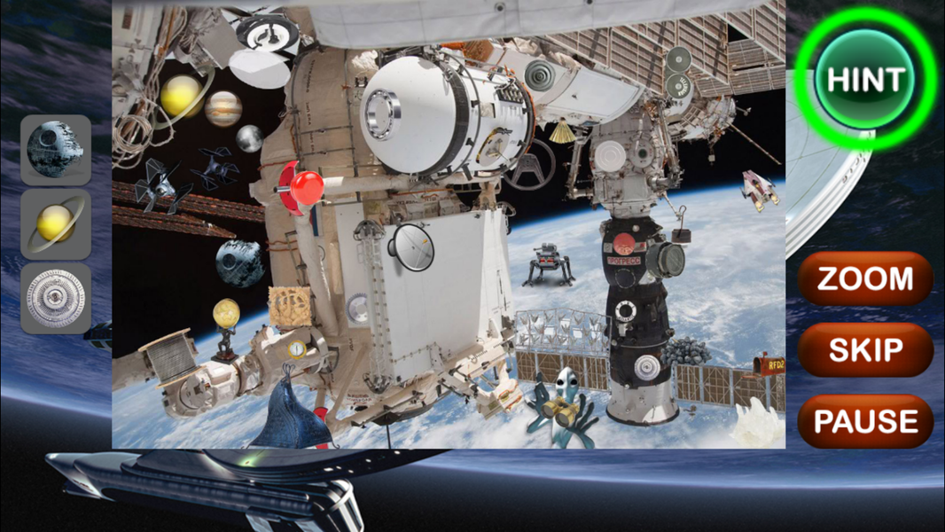 Astronaut Hidden Objects - Gameplay image of android game