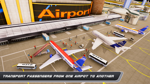 Airplane Simulator Plane Games - Gameplay image of android game