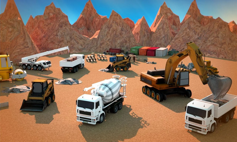 City Construction Tractor Game - Gameplay image of android game