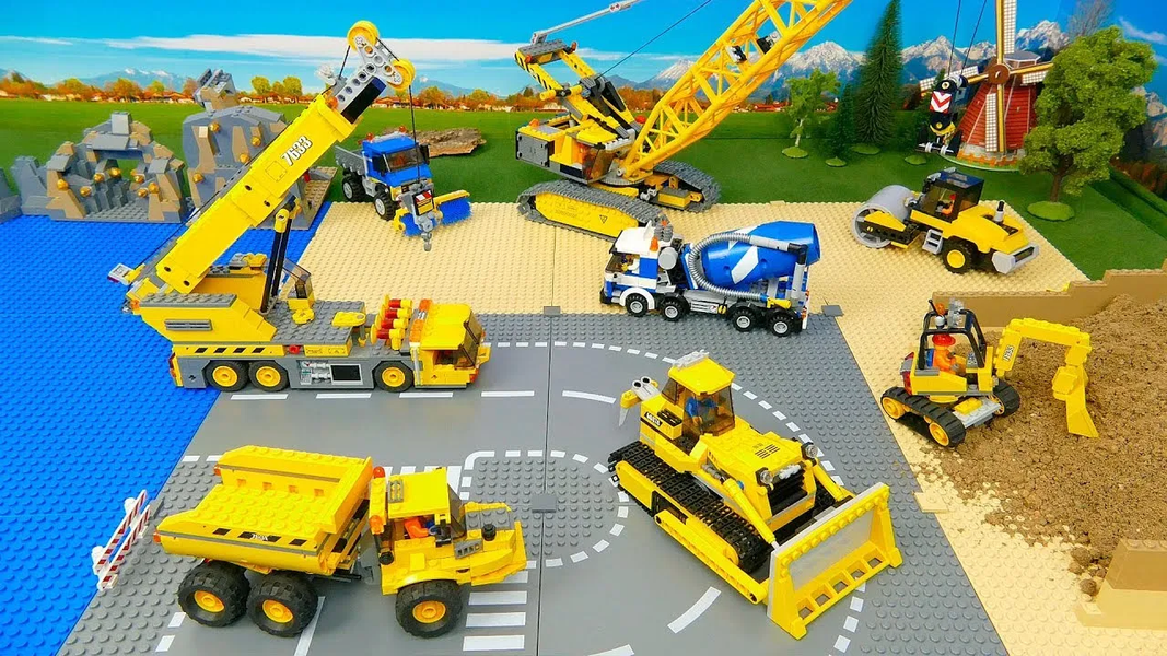 City Construction Tractor Game - Gameplay image of android game