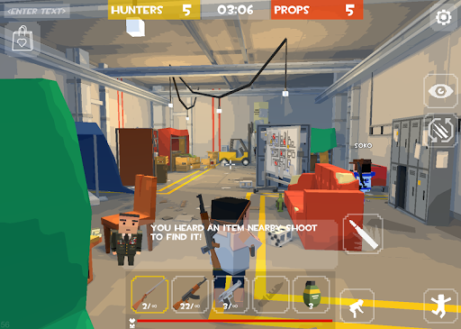 HIDE PROP: Seek Online Hunt - Gameplay image of android game