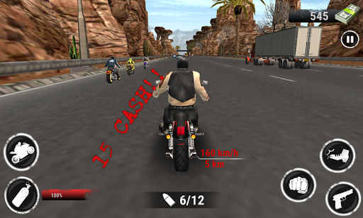 VR Bike Highway Attack Race - Gameplay image of android game