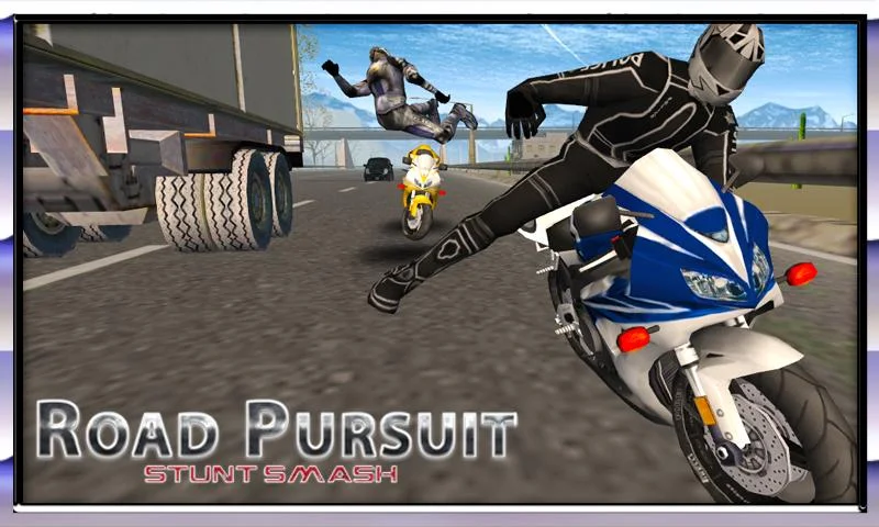 Police Bike Pursuit Highway - Gameplay image of android game