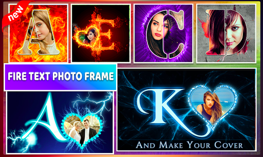 Fire Text Photo Frame - Fire Photo Frames - عکس برنامه موبایلی اندروید