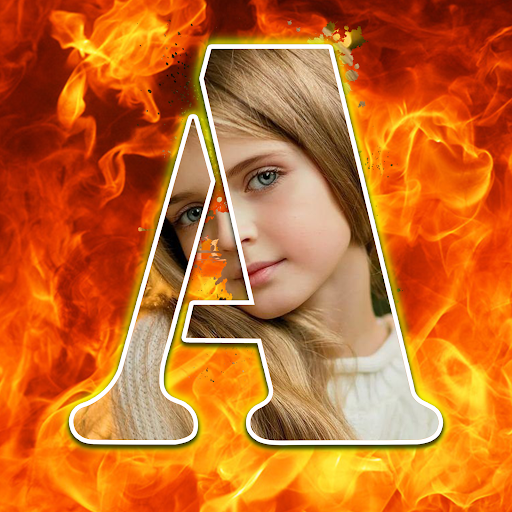Fire Text Photo Frame - Fire Photo Frames - عکس برنامه موبایلی اندروید