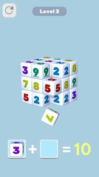 Math Cube 3D - Gameplay image of android game