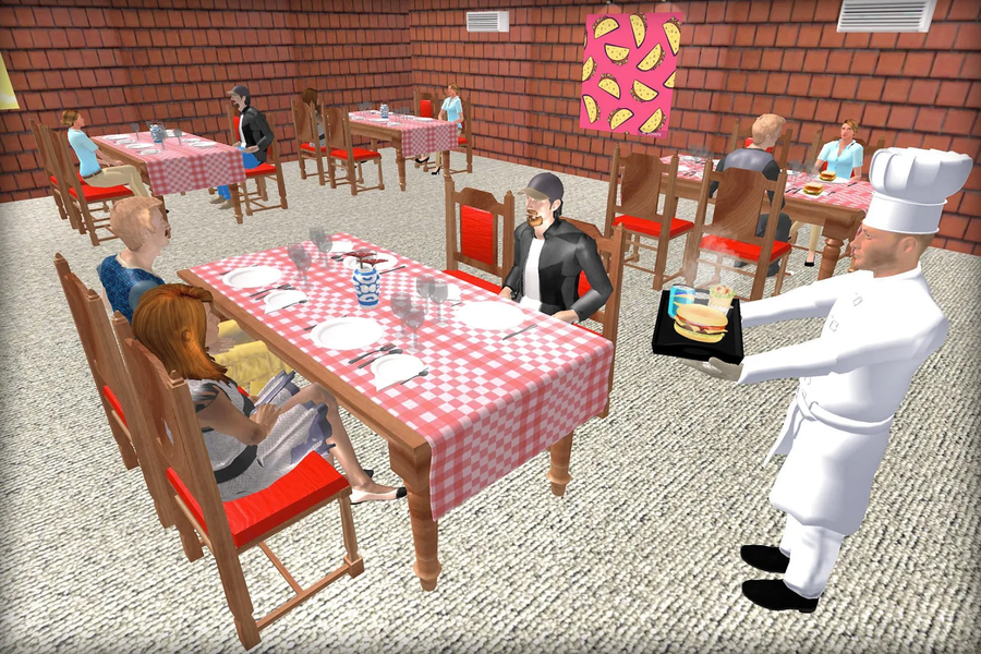 Kitchen Chef Food Cooking Game - Gameplay image of android game