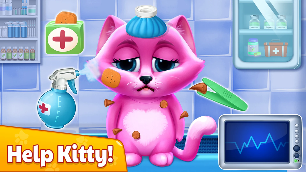 Kitty Daycare Salon Games - عکس بازی موبایلی اندروید