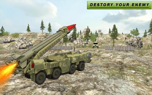 Missile launcher US army truck 3D simulator 2018 - Gameplay image of android game