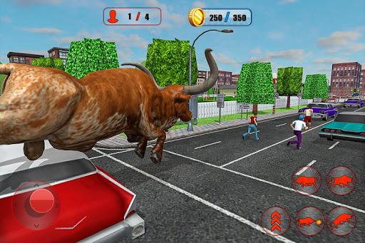 Angry Bull Game City Attack - عکس برنامه موبایلی اندروید