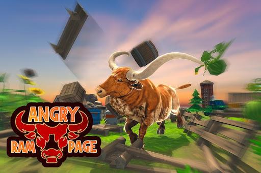 Angry Bull Game City Attack - عکس برنامه موبایلی اندروید