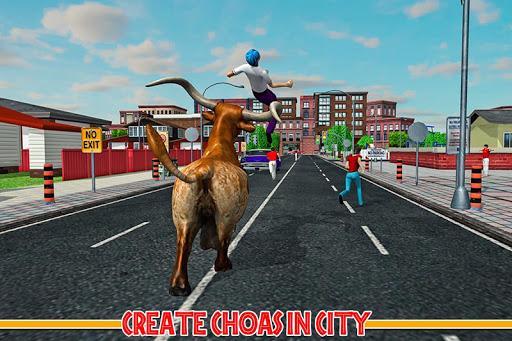 Angry Bull Game City Attack - عکس برنامه موبایلی اندروید