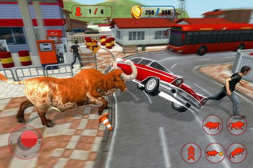 Angry Bull Game City Attack - عکس برنامه موبایلی اندروید