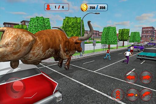 Angry Bull Game City Attack - عکس برنامه موبایلی اندروید
