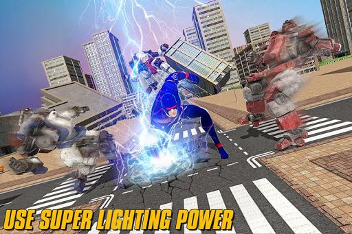 Police Light Speed Robot Hero: Crime City Shooting - Gameplay image of android game