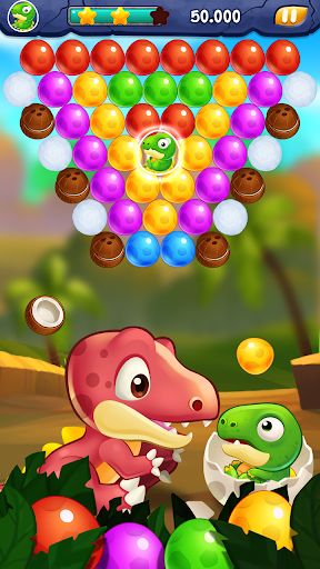 Dino bubble pop Island - عکس بازی موبایلی اندروید