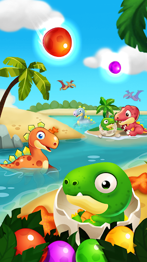 Dino bubble pop Island - عکس بازی موبایلی اندروید