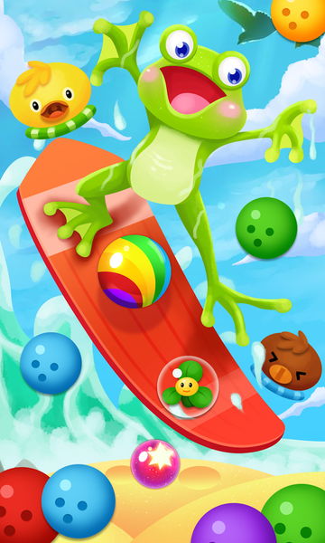 Frog pop bubble island - Gameplay image of android game