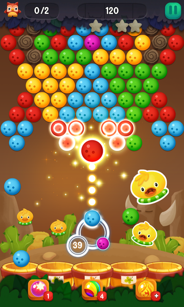 Frog pop bubble island - Gameplay image of android game