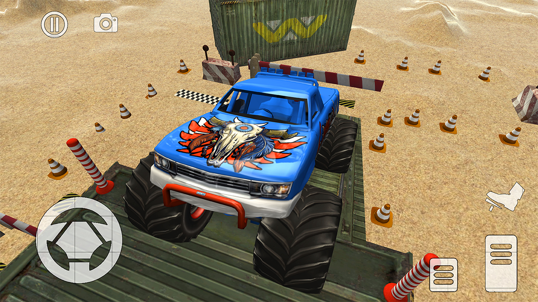 Offroad Monster Truck Parking - Gameplay image of android game