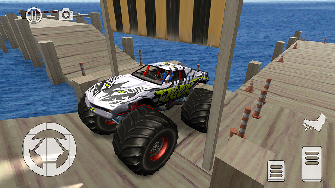 Offroad Monster Truck Parking - Gameplay image of android game