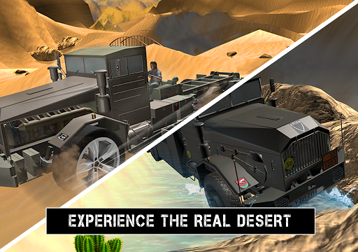 ۴x۴ Off Road Army Truck Driving Desert Games ۲۰۱۸ - عکس بازی موبایلی اندروید