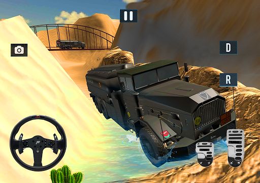 ۴x۴ Off Road Army Truck Driving Desert Games ۲۰۱۸ - عکس بازی موبایلی اندروید