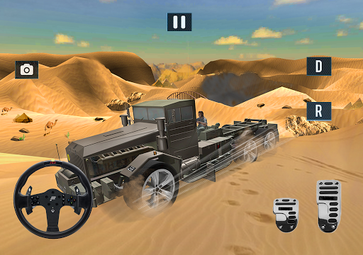 ۴x۴ Off Road Army Truck Driving Desert Games ۲۰۱۸ - عکس بازی موبایلی اندروید