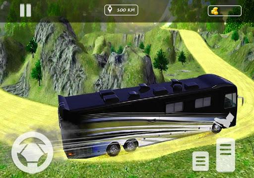 Real Offroad Bus Simulator 2020 Tourist Hill Bus - Gameplay image of android game