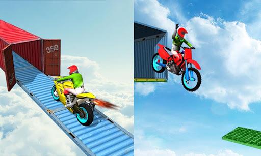 Mega Ramp Stunt Bike Games 3D - Gameplay image of android game