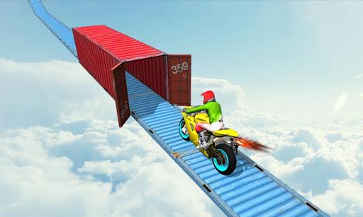 Mega Ramp Stunt Bike Games 3D - Gameplay image of android game