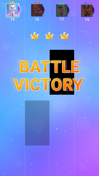 Battle Tiles Rhythm Piano Game - Gameplay image of android game