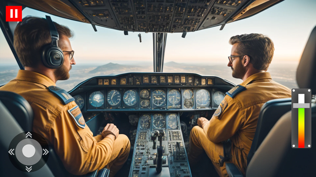 Plane Flying Simulator Offline - Gameplay image of android game