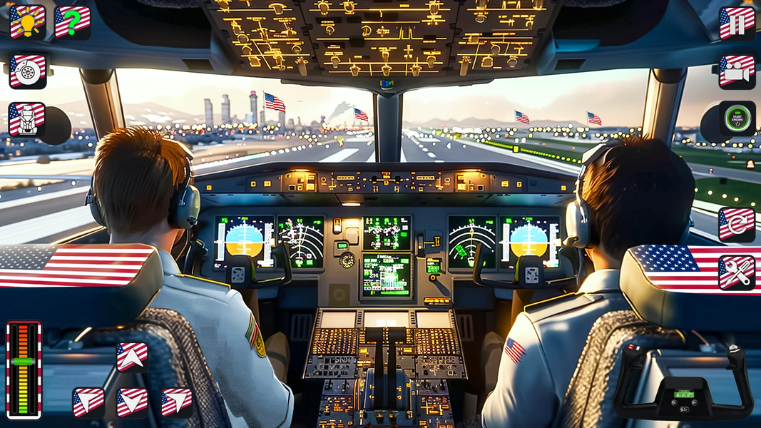 Plane Flying Simulator Offline - Gameplay image of android game