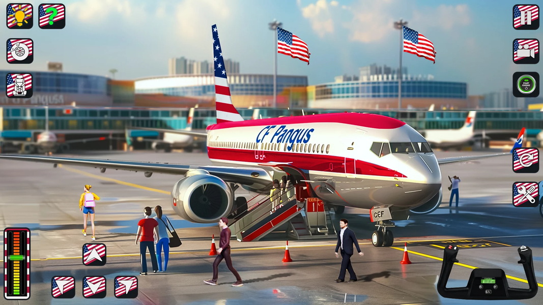 Plane Flying Simulator Offline - Gameplay image of android game