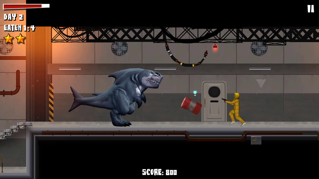 Sharkosaurus Rampage - Gameplay image of android game