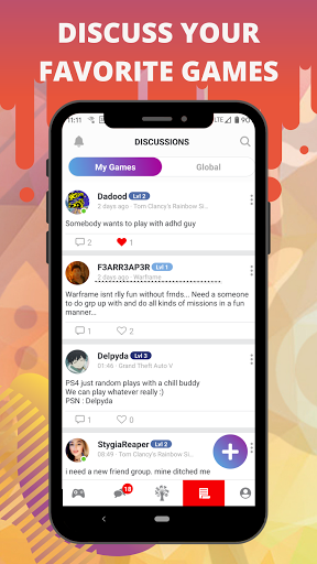 GameTree: LFG & Gamer Friends - عکس برنامه موبایلی اندروید