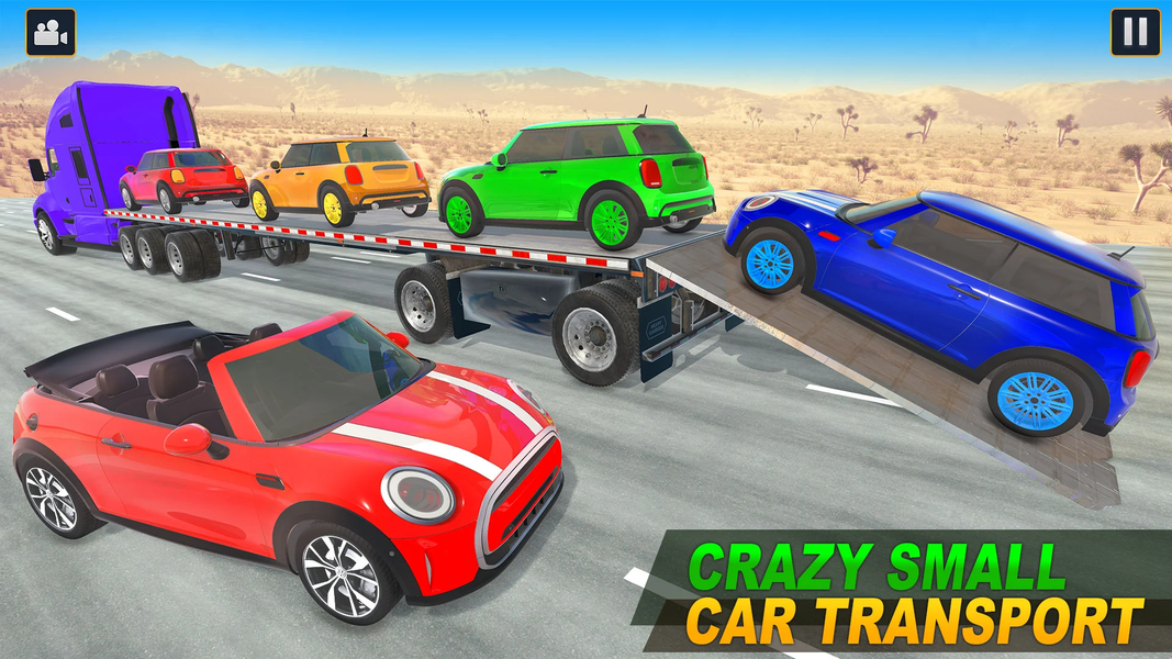 Mini Car Transport Truck Games - Gameplay image of android game