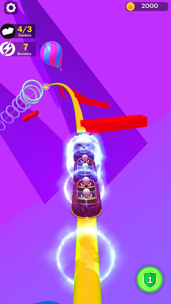 Clash Roller Coaster Game ۳D - عکس بازی موبایلی اندروید