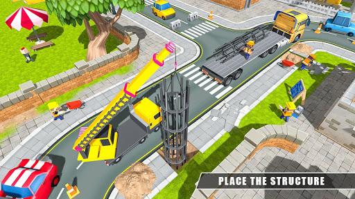 Subway Train Track Builder Sim - Gameplay image of android game