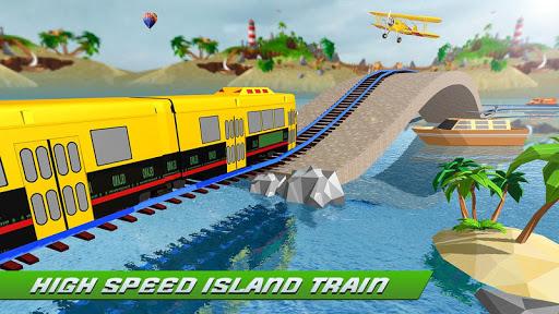 Island Train Cargo Transport - Gameplay image of android game