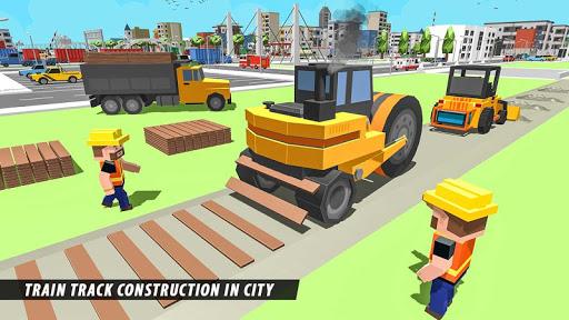Train Rail Road Construction - عکس بازی موبایلی اندروید