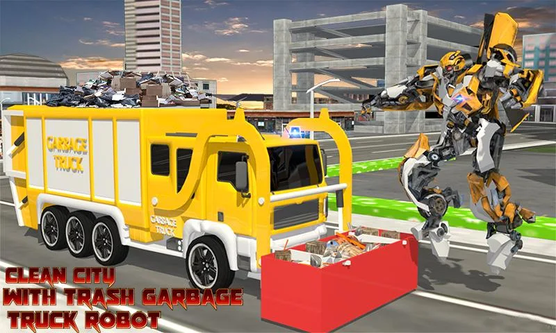 City Garbage Truck Flying Robo - عکس برنامه موبایلی اندروید