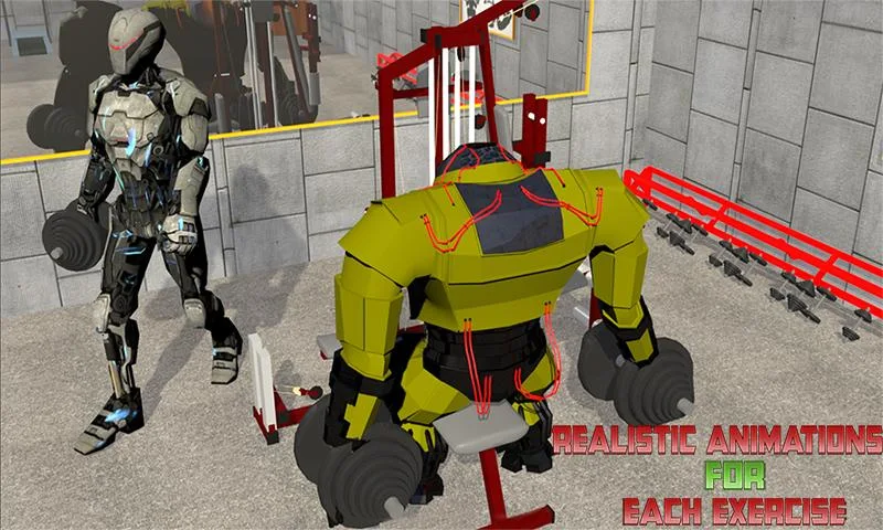 Muscle Robots Gym Trainer : Ae - عکس برنامه موبایلی اندروید