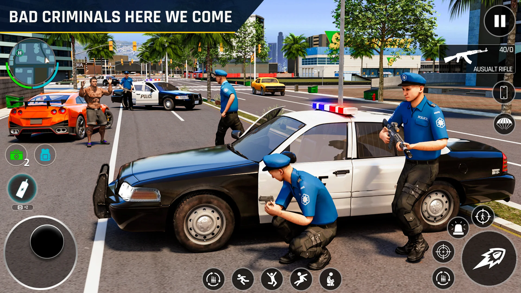 Gangster Game City Crime Sim - Gameplay image of android game