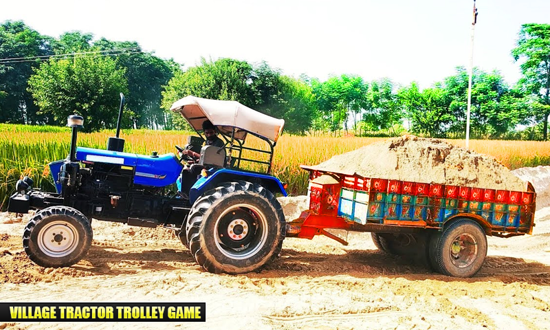 Indian Tractor Trolley Sim Gam - Image screenshot of android app