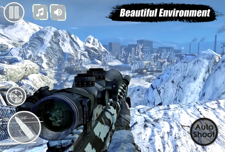 Secret Sniper Army Missions : - Gameplay image of android game
