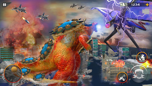 Monster Dinosaur Rampage Game - عکس بازی موبایلی اندروید